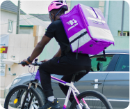 Errand360 rider enroute to deliver item to customer